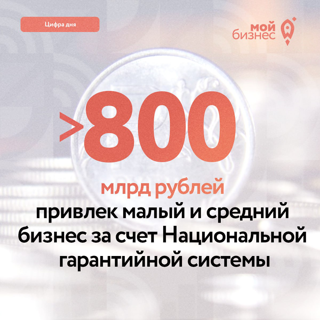 Более 800 млрд рублей привлекли МСП в 2022 году за счет механизмов  Национальной гарантийной системы | Центр «Мой бизнес» | mb 31